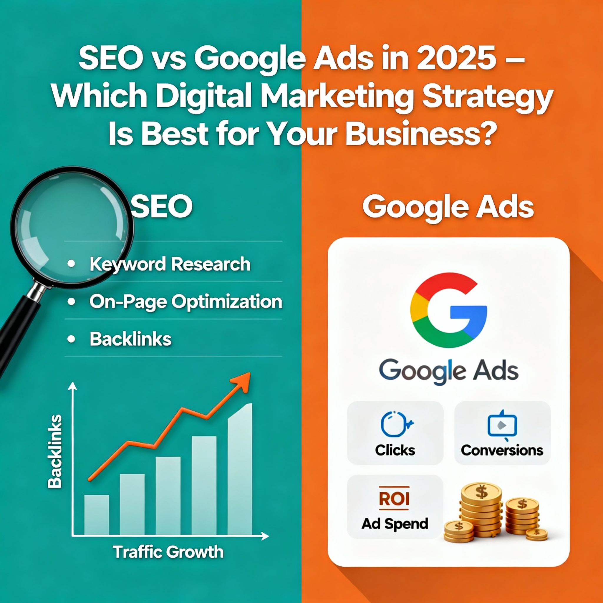 SEO vs Google Ads in 2025 – Which Digital Marketing Strategy Is Best for Your Business?